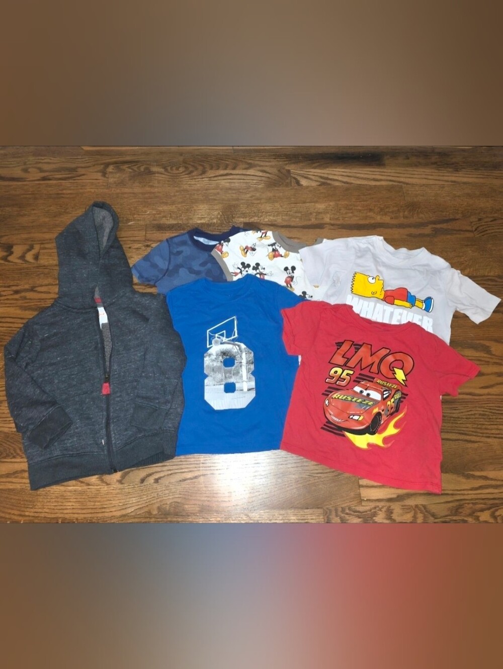 Jack by BB Dakota Kids Dark Gray Zip Hoodie with Graphic Tees